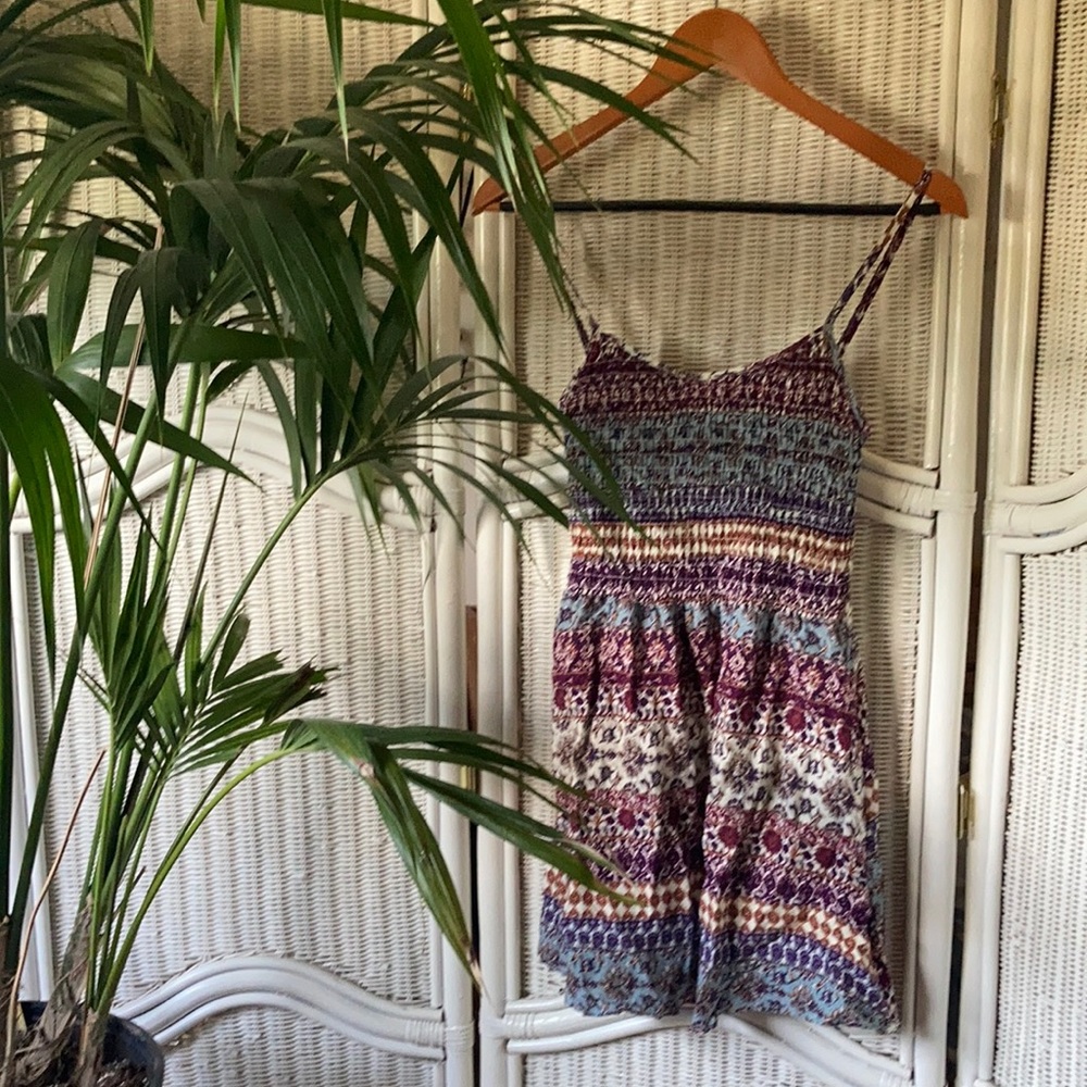 Aeropostale mini dress, boho print